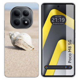 Funda Silicona para Xiaomi Poco M8 5G diseño Concha Dibujos