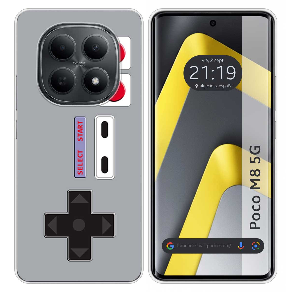 Funda Silicona para Xiaomi Poco M8 5G diseño Consola Dibujos