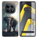 Funda Silicona para Xiaomi Poco M8 5G diseño Elefante Dibujos