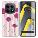 Funda Silicona para Xiaomi Poco M8 5G diseño Flores Vintage Dibujos