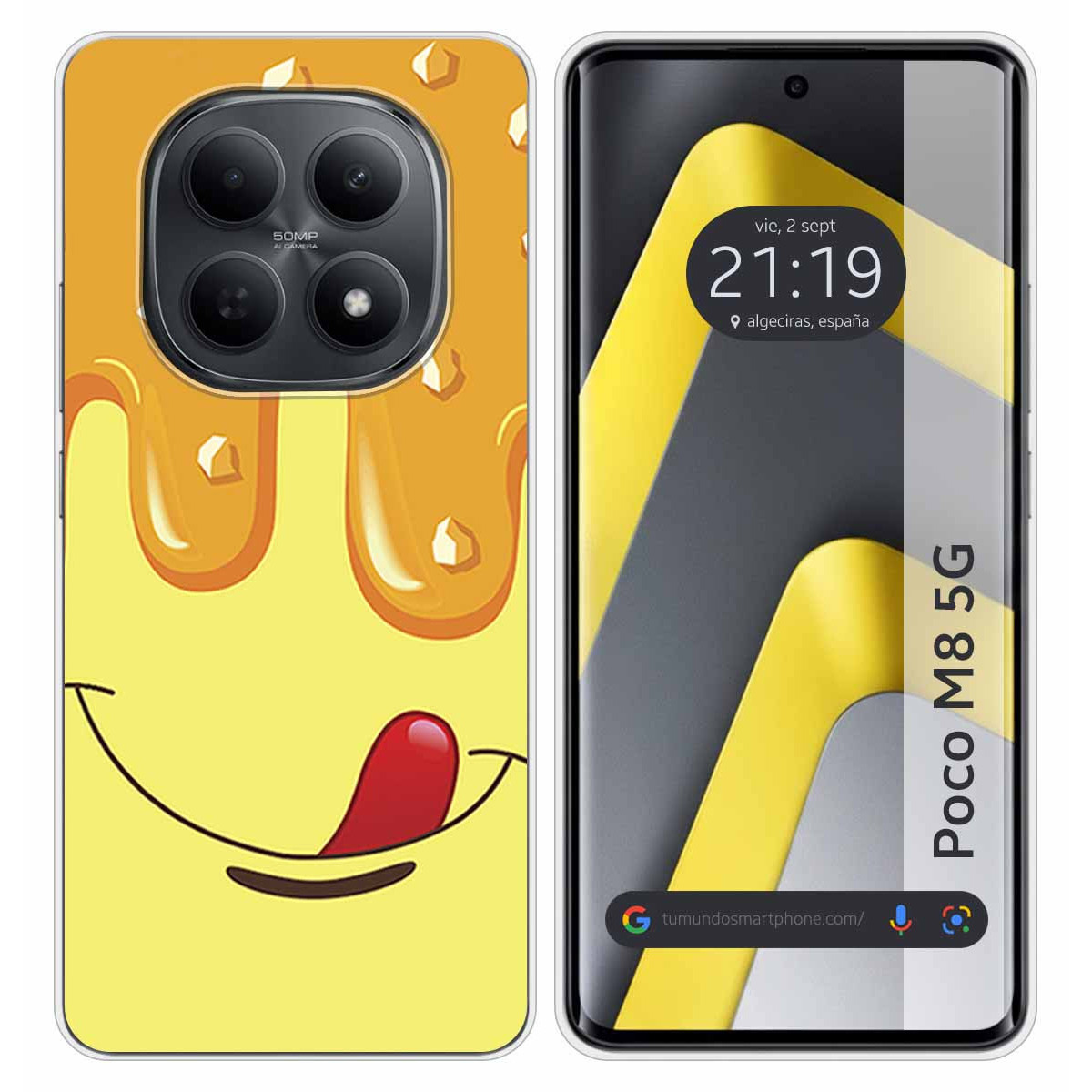 Funda Silicona para Xiaomi Poco M8 5G diseño Helado Vainilla Dibujos