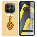 Funda Silicona para Xiaomi Poco M8 5G diseño Jirafa Dibujos