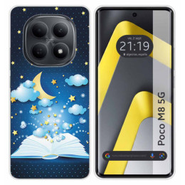 Funda Silicona para Xiaomi Poco M8 5G diseño Libro Cuentos Dibujos