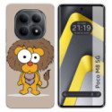 Funda Silicona para Xiaomi Poco M8 5G diseño Leon Dibujos