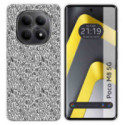 Funda Silicona para Xiaomi Poco M8 5G diseño Letras Dibujos