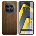 Funda Silicona para Xiaomi Poco M8 5G diseño Madera Dibujos