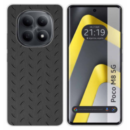 Funda Silicona para Xiaomi Poco M8 5G diseño Metal Dibujos
