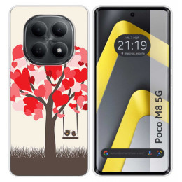 Funda Silicona para Xiaomi Poco M8 5G diseño Pajaritos Dibujos