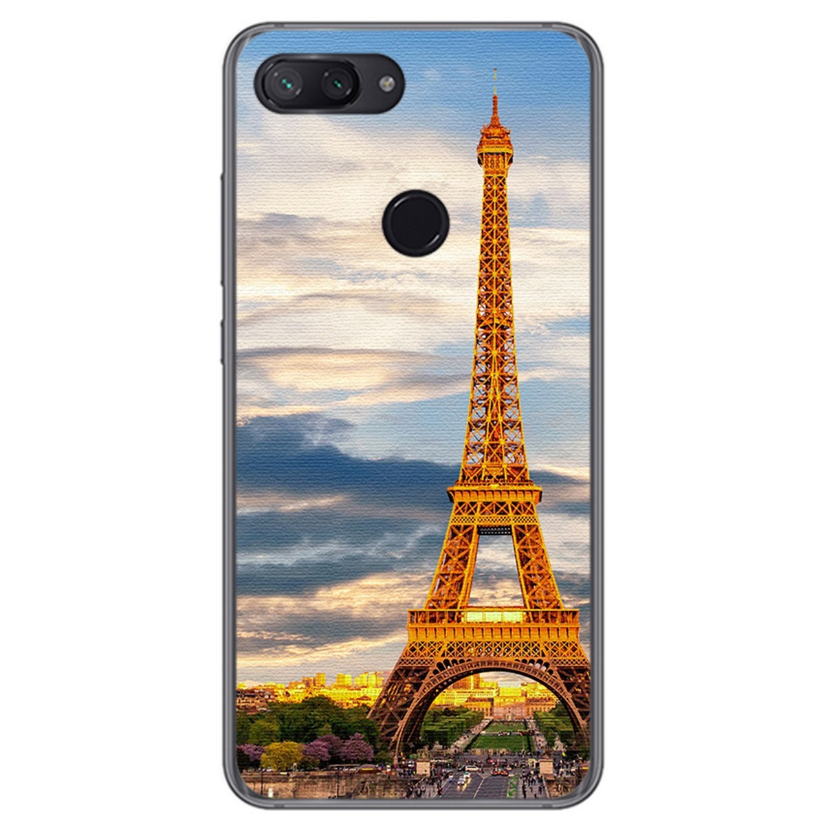 Funda Gel Tpu para Xiaomi Mi 8 Lite Diseño Paris Dibujos