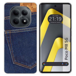 Funda Silicona para Xiaomi Poco M8 5G diseño Vaquero Dibujos