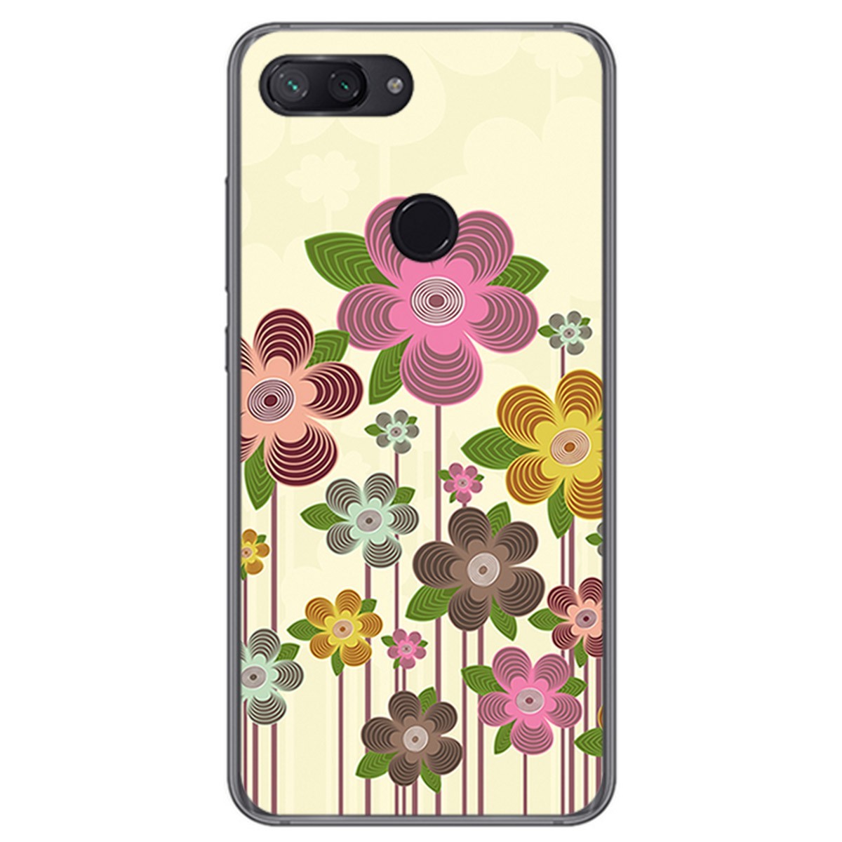 Funda Gel Tpu para Xiaomi Mi 8 Lite Diseño Primavera En Flor Dibujos