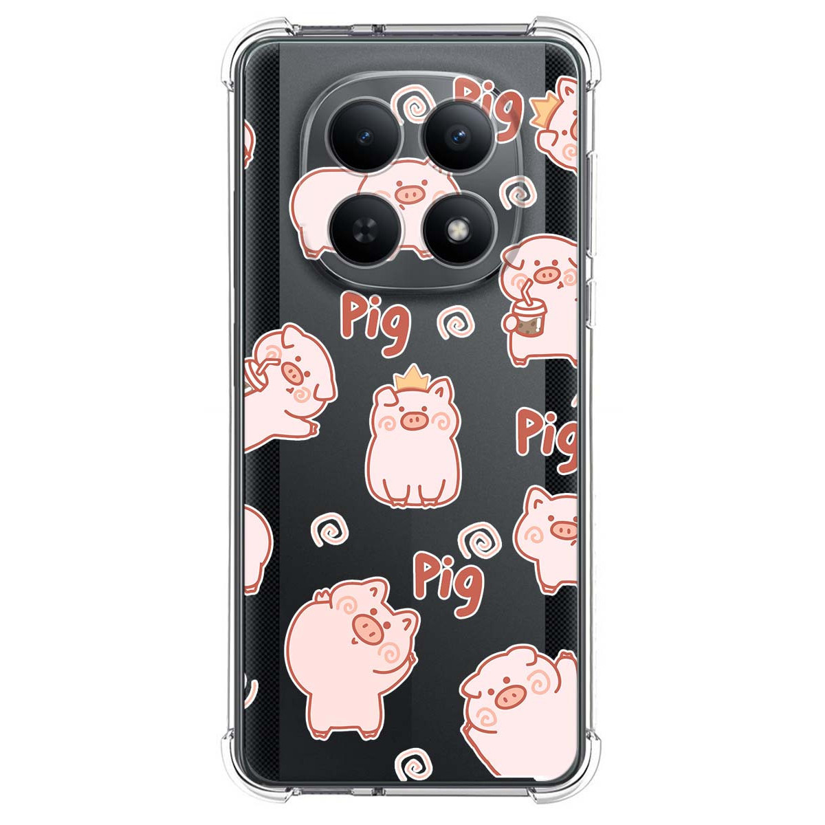 Funda Silicona Antigolpes para Xiaomi Poco M8 5G diseño Cerdos Dibujos