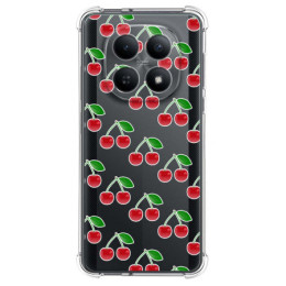 Funda Silicona Antigolpes para Xiaomi Poco M8 5G diseño Cerezas Dibujos