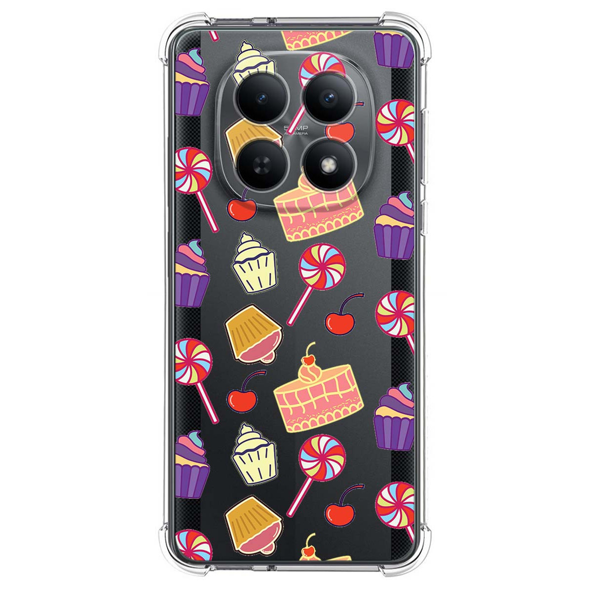 Funda Silicona Antigolpes para Xiaomi Poco M8 5G diseño Dulces 01 Dibujos