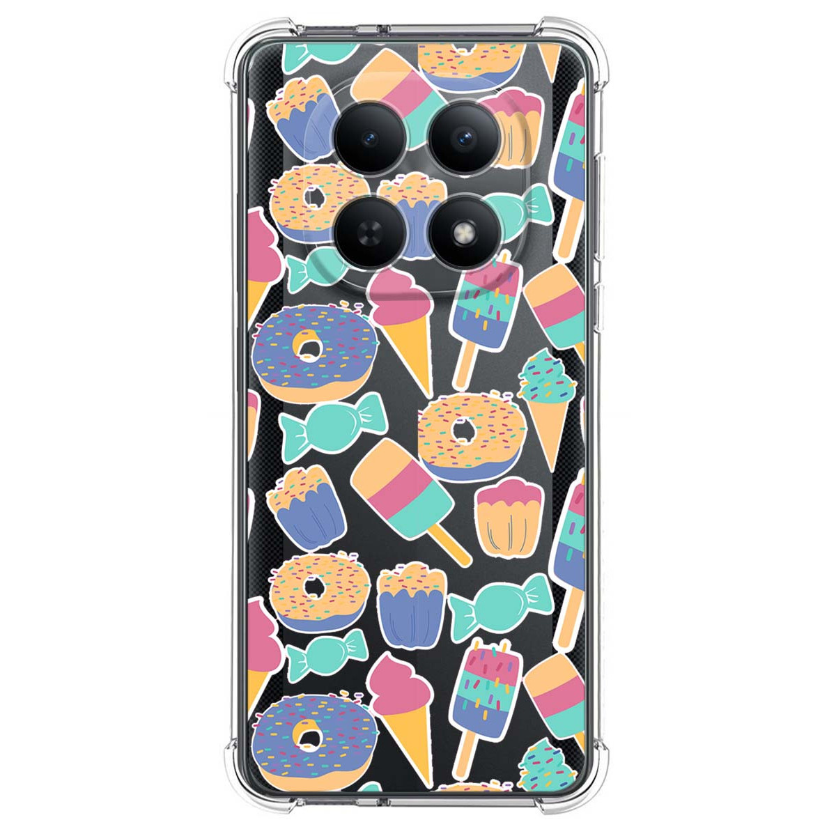 Funda Silicona Antigolpes para Xiaomi Poco M8 5G diseño Dulces 02 Dibujos