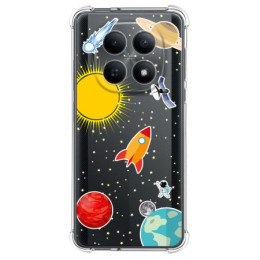 Funda Silicona Antigolpes para Xiaomi Poco M8 5G diseño Espacio Dibujos
