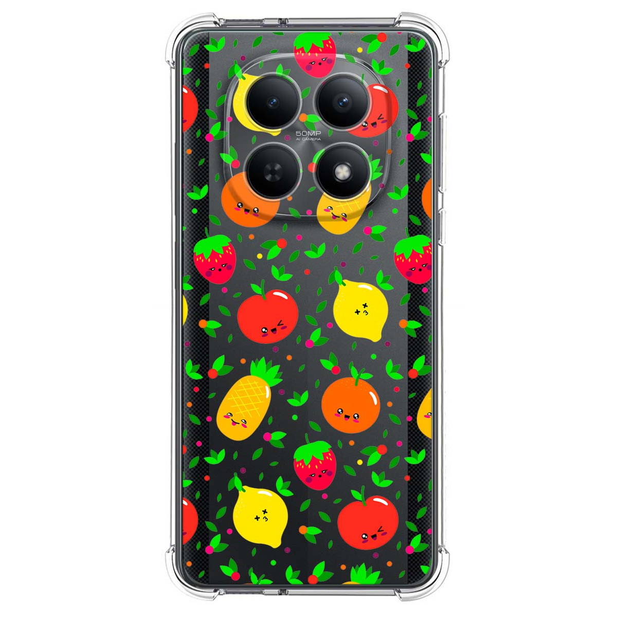 Funda Silicona Antigolpes para Xiaomi Poco M8 5G diseño Frutas 01 Dibujos