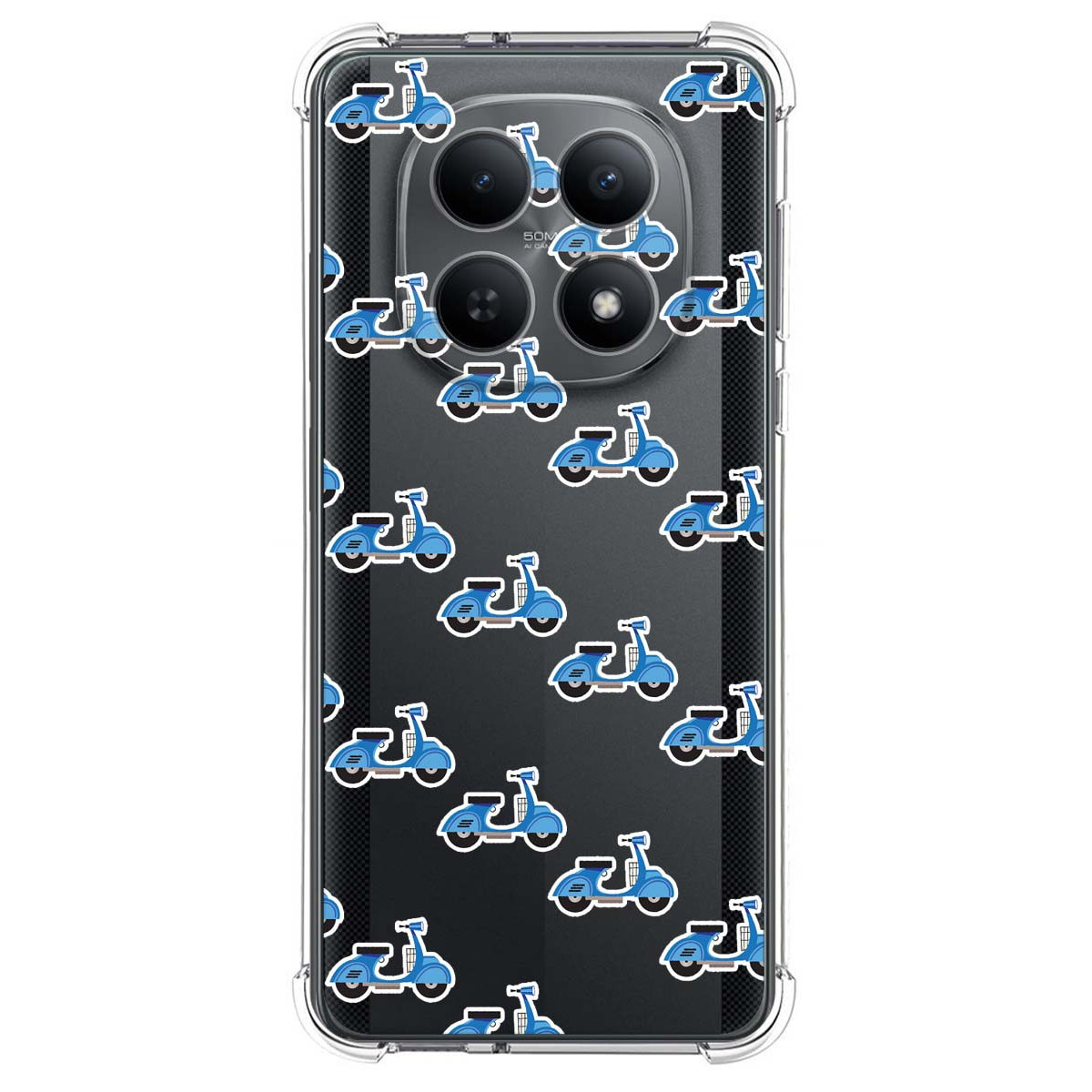 Funda Silicona Antigolpes para Xiaomi Poco M8 5G diseño Scooter Dibujos