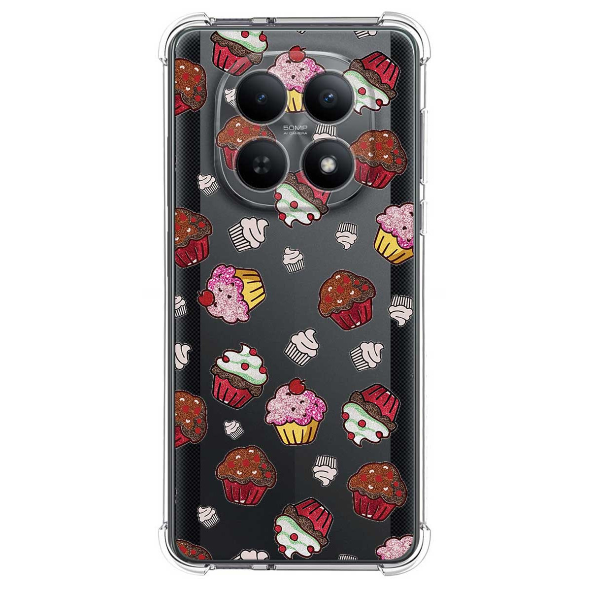 Funda Silicona Antigolpes para Xiaomi Poco M8 5G diseño Muffins Dibujos