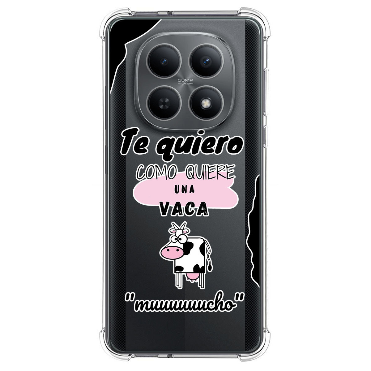 Funda Silicona Antigolpes para Xiaomi Poco M8 5G diseño Vaca Dibujos
