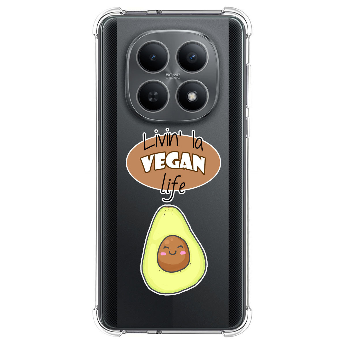 Funda Silicona Antigolpes para Xiaomi Poco M8 5G diseño Vegan Life Dibujos