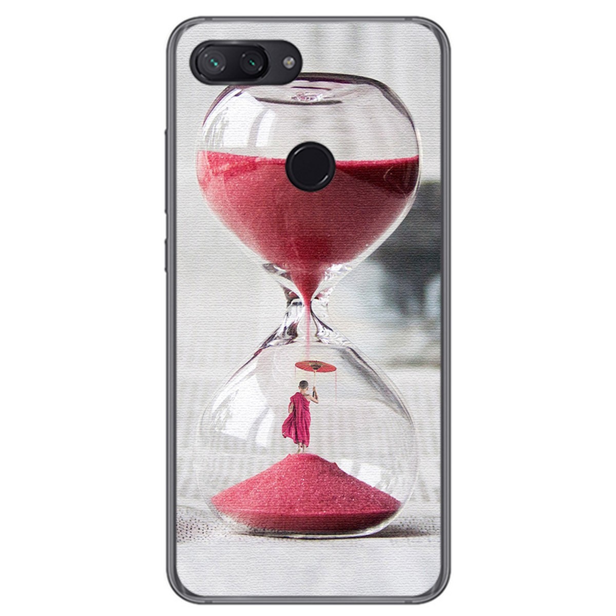 Funda Gel Tpu para Xiaomi Mi 8 Lite Diseño Reloj Dibujos