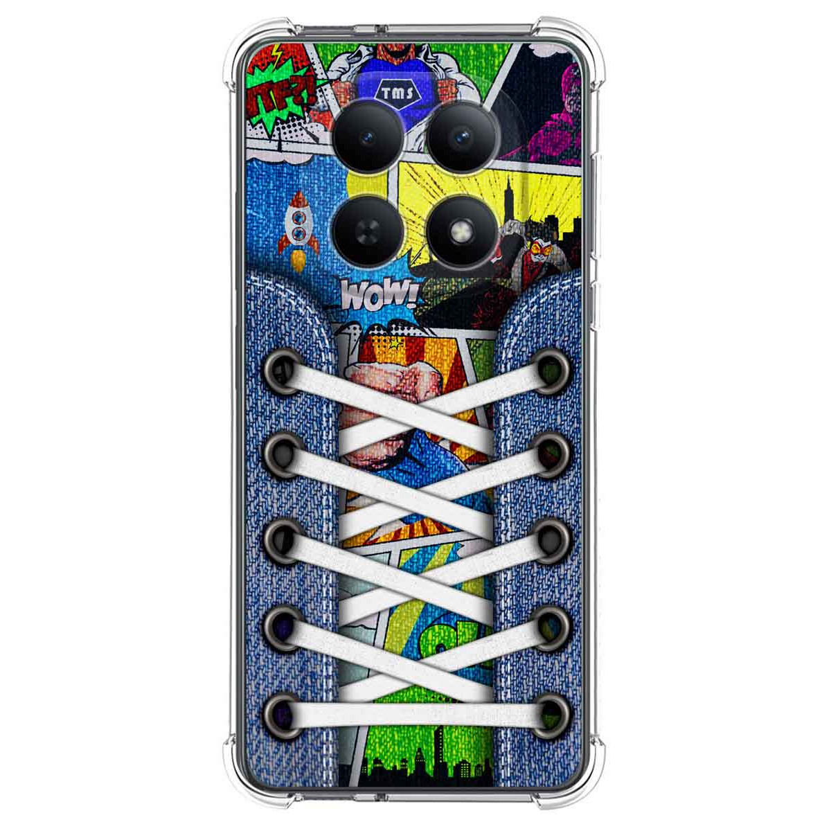 Funda Silicona Antigolpes para Xiaomi Poco M8 5G diseño Zapatillas 14 Dibujos