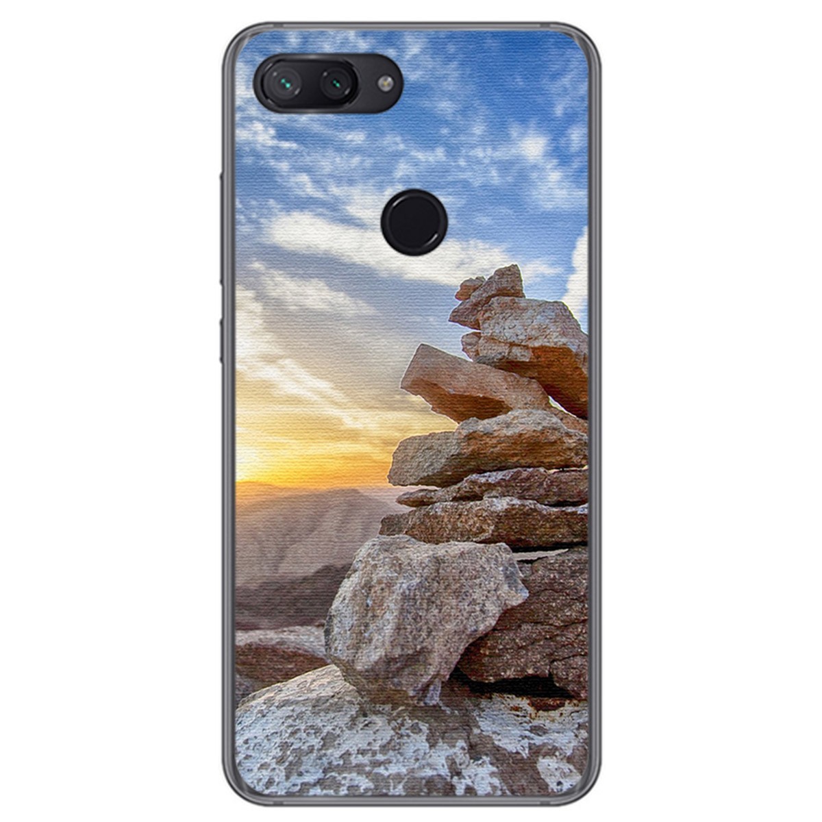 Funda Gel Tpu para Xiaomi Mi 8 Lite Diseño Sunset Dibujos