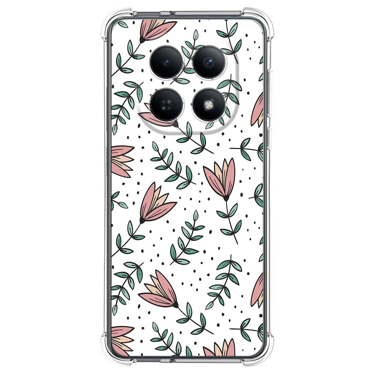 Funda Silicona Antigolpes para Xiaomi Poco M8 5G diseño Flores 01 Dibujos