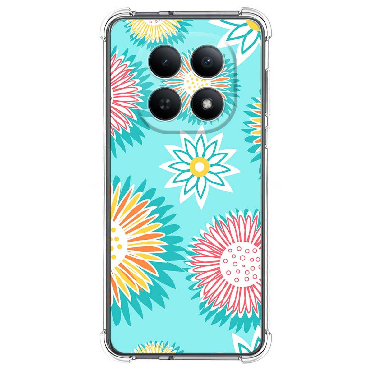 Funda Silicona Antigolpes para Xiaomi Poco M8 5G diseño Flores 05 Dibujos