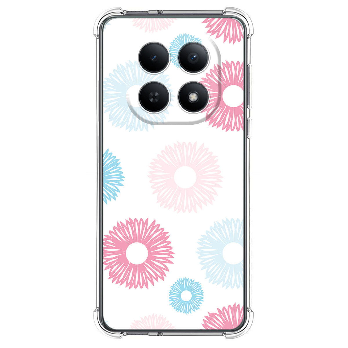 Funda Silicona Antigolpes para Xiaomi Poco M8 5G diseño Flores 06 Dibujos
