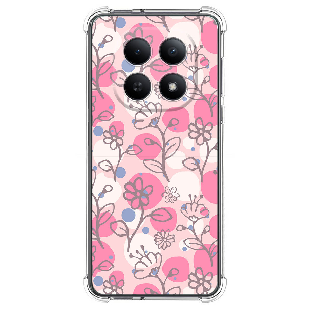 Funda Silicona Antigolpes para Xiaomi Poco M8 5G diseño Flores 07 Dibujos