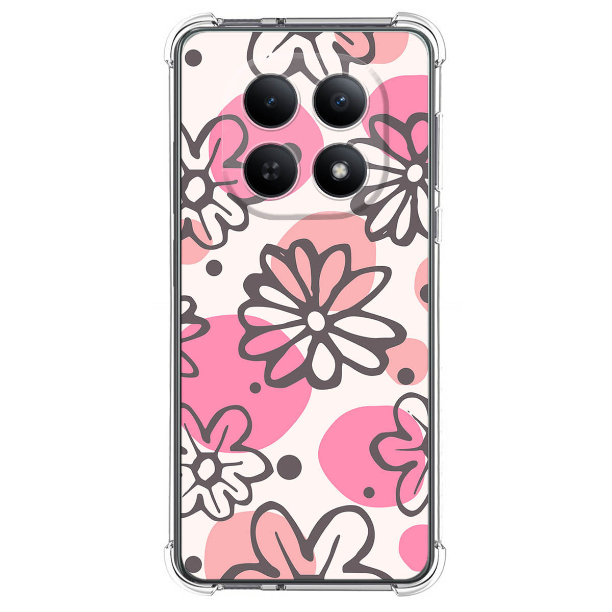 Funda Silicona Antigolpes para Xiaomi Poco M8 5G diseño Flores 09 Dibujos
