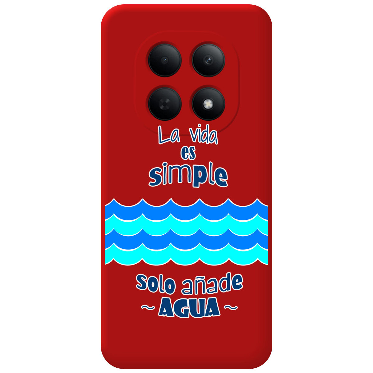 Funda Silicona Líquida Roja para Xiaomi Poco M8 5G diseño Agua Dibujos