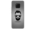 Funda Gel Tpu para Huawei Mate 20 Pro Diseño Barba Dibujos