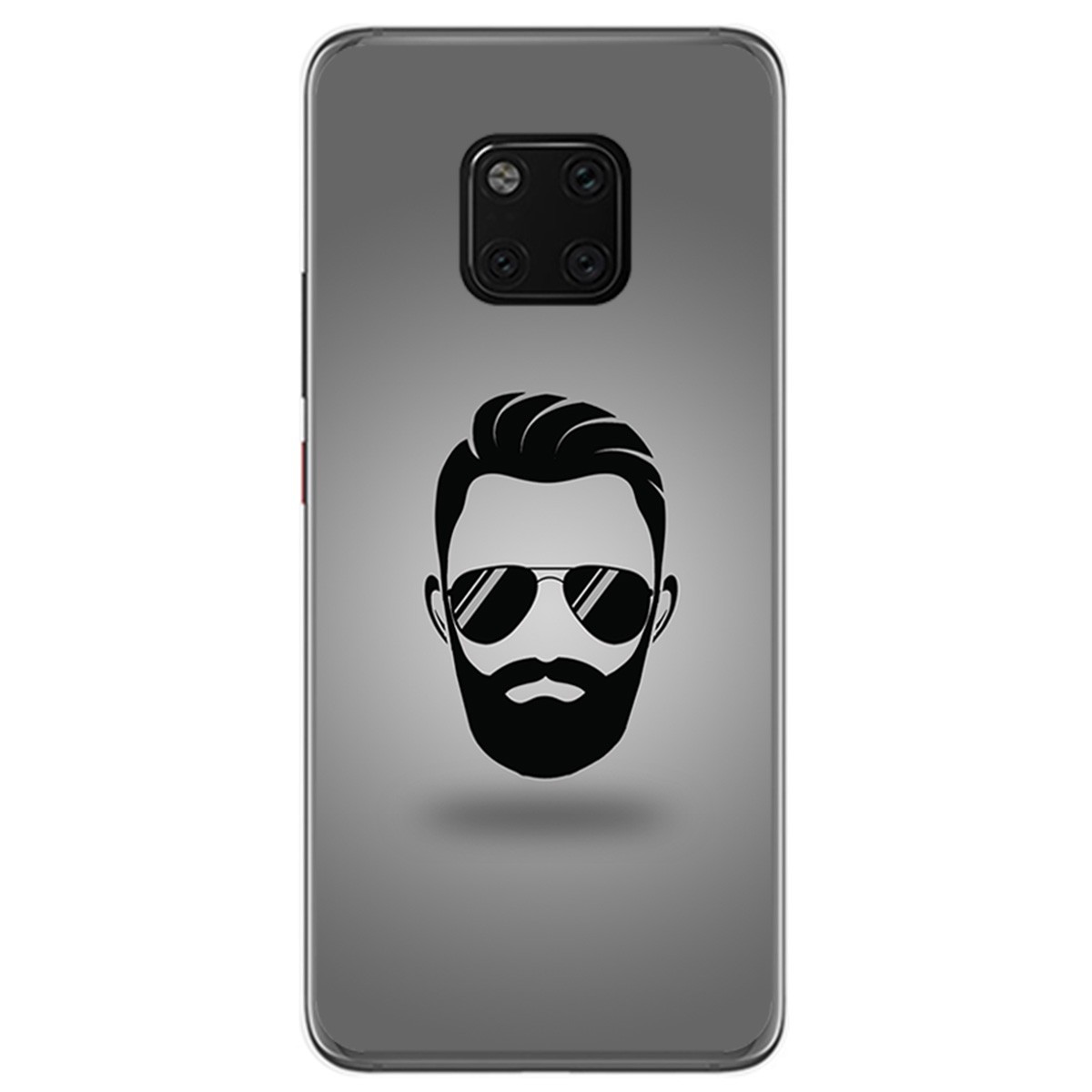 Funda Gel Tpu para Huawei Mate 20 Pro Diseño Barba Dibujos