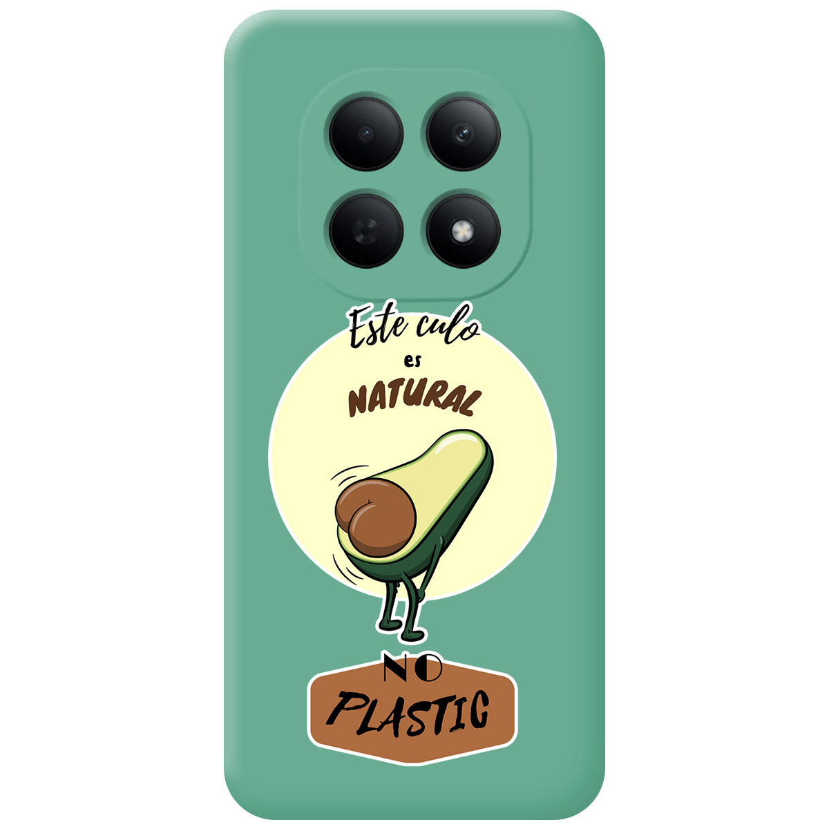 Funda Silicona Líquida Verde para Xiaomi Poco M8 5G diseño Culo Natural Dibujos