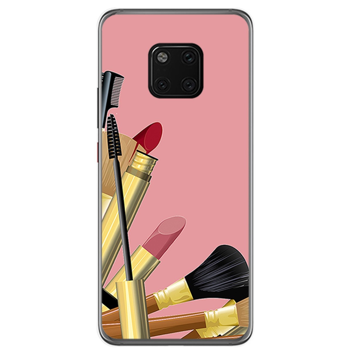 Funda Gel Tpu para Huawei Mate 20 Pro Diseño Brochas Dibujos