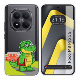 Funda Silicona Transparente para Xiaomi Poco M8 Pro 5G diseño Coco Dibujos
