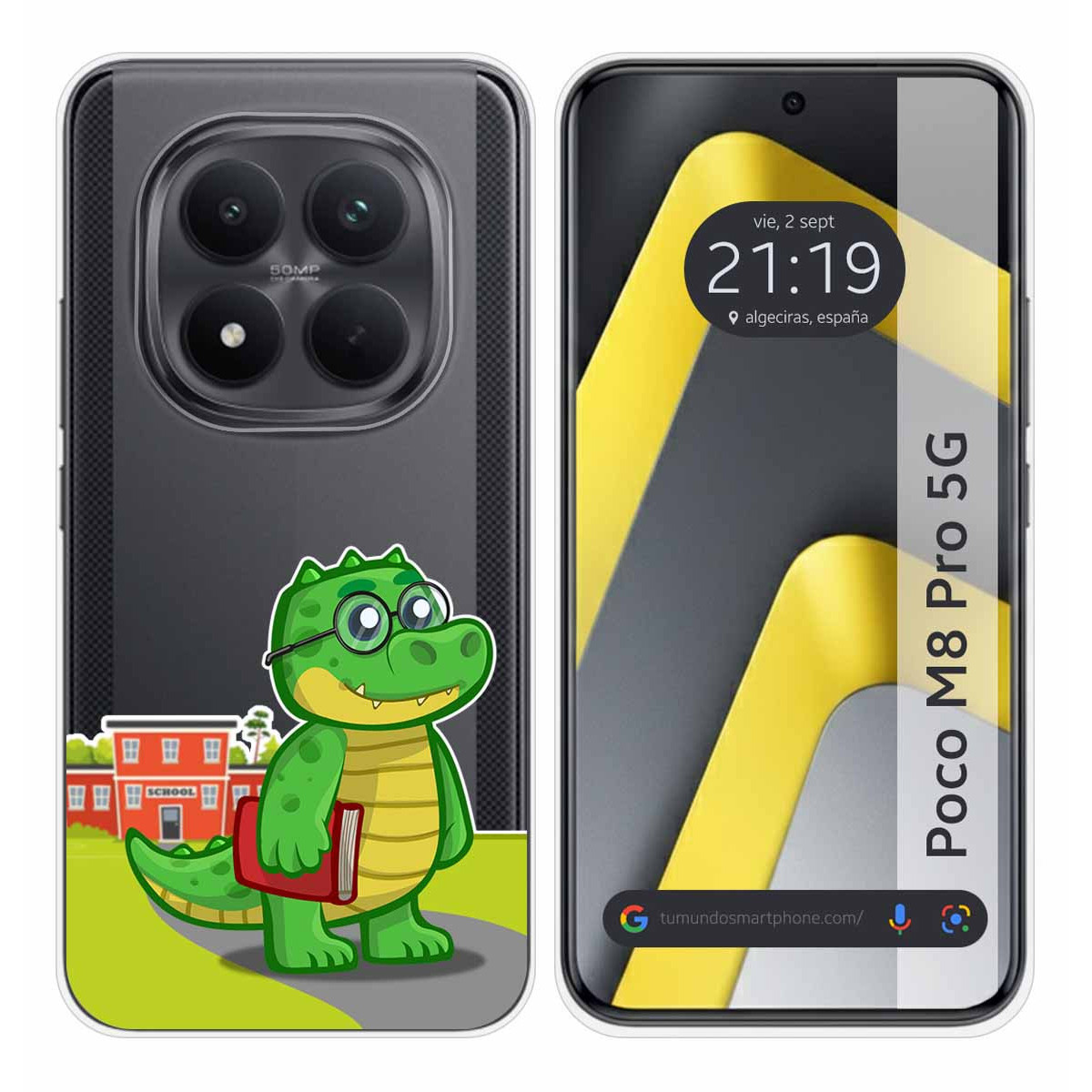 Funda Silicona Transparente para Xiaomi Poco M8 Pro 5G diseño Coco Dibujos