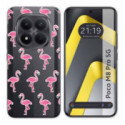 Funda Silicona Transparente para Xiaomi Poco M8 Pro 5G diseño Flamenco Dibujos