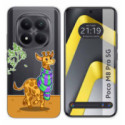 Funda Silicona Transparente para Xiaomi Poco M8 Pro 5G diseño Jirafa Dibujos