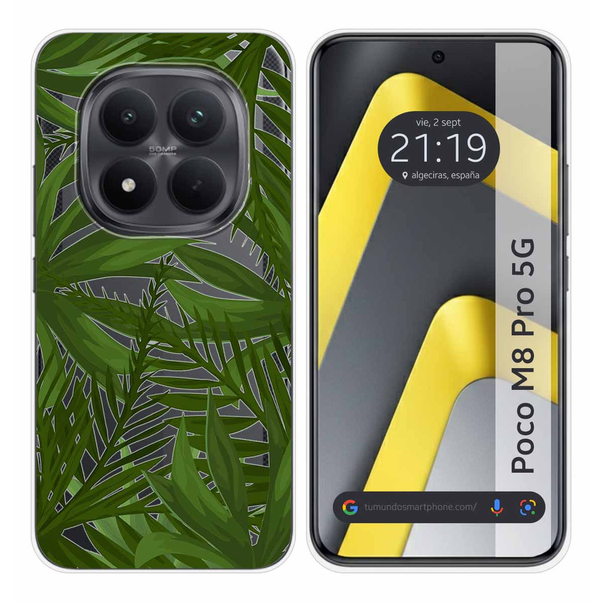 Funda Silicona Transparente para Xiaomi Poco M8 Pro 5G diseño Jungla Dibujos