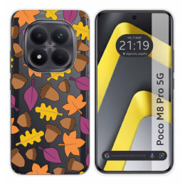 Funda Silicona Transparente para Xiaomi Poco M8 Pro 5G diseño Otoño Dibujos