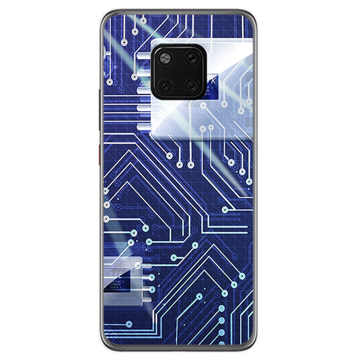 Funda Gel Tpu para Huawei Mate 20 Pro Diseño Circuito Dibujos