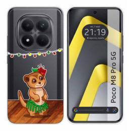 Funda Silicona Transparente para Xiaomi Poco M8 Pro 5G diseño Suricata Dibujos