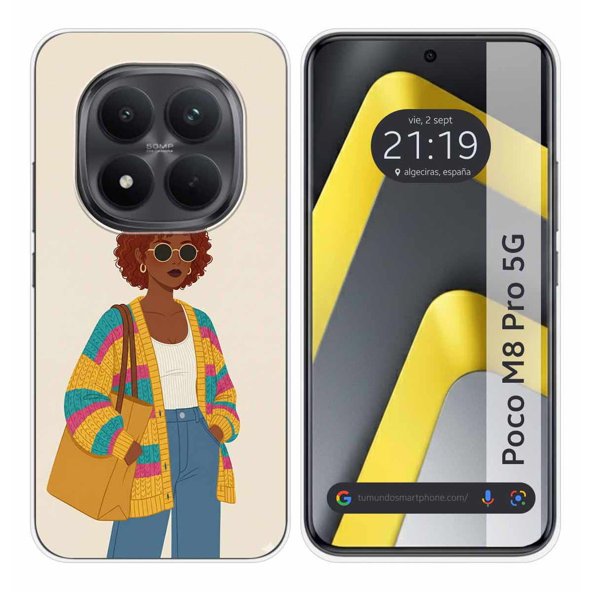 Funda Silicona para Xiaomi Poco M8 Pro 5G diseño Mujer 05 Dibujos