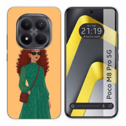 Funda Silicona para Xiaomi Poco M8 Pro 5G diseño Mujer 06 Dibujos