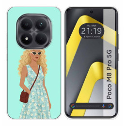 Funda Silicona para Xiaomi Poco M8 Pro 5G diseño Mujer 07 Dibujos