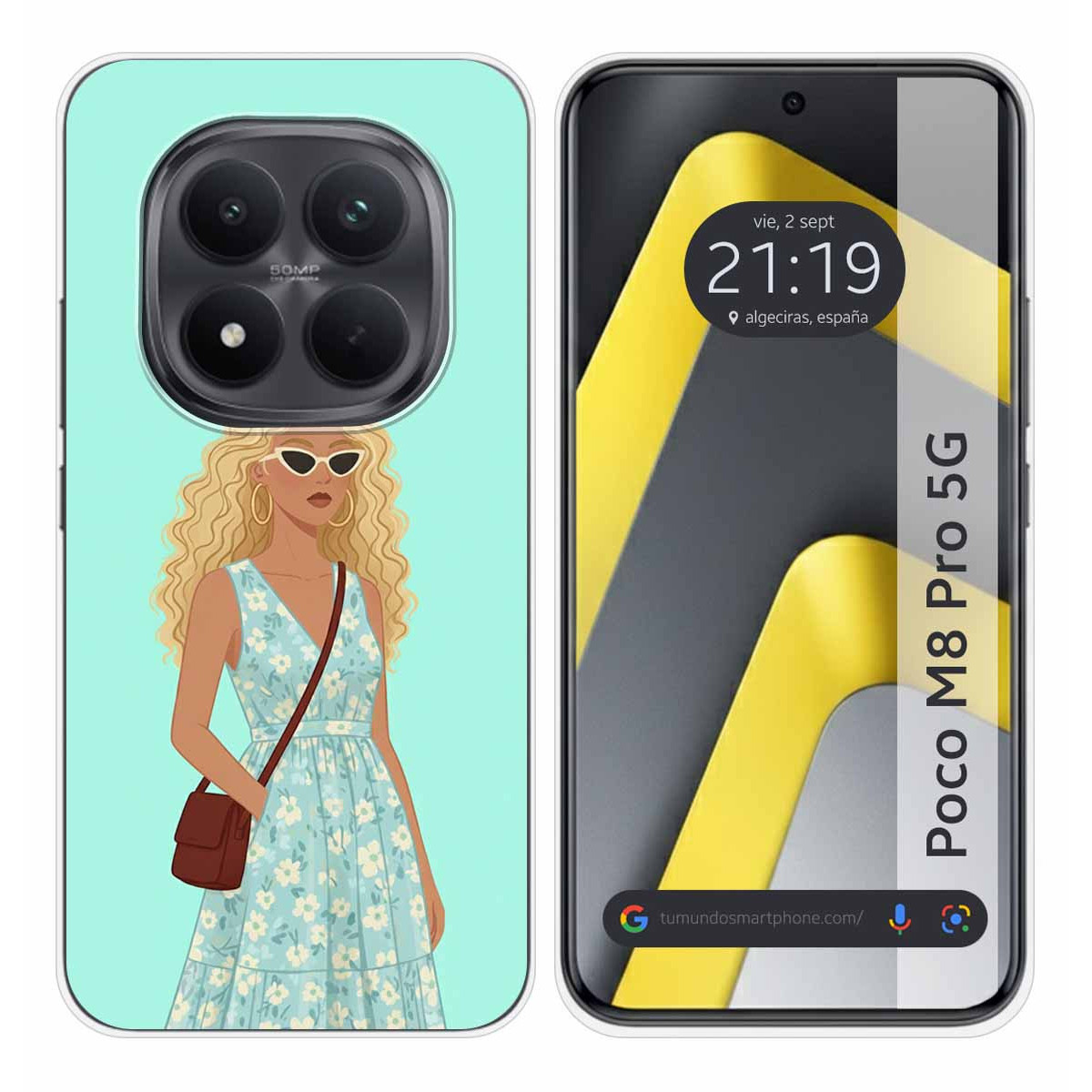 Funda Silicona para Xiaomi Poco M8 Pro 5G diseño Mujer 07 Dibujos